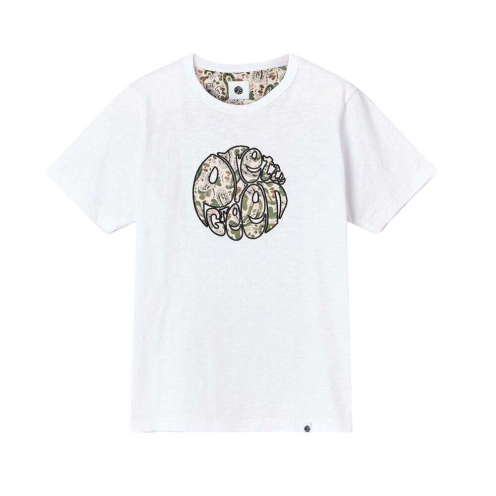 Pretty Green Mens Aquarelle Crew Neck / White